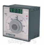 Regulator temperatury RE55, wejście/zakres Pt100 0-100°C, regulator PID, konfigurowalny z przyciskami i alarmem, wyjście sterujące 0/5V, napięcie zasilania 85…253 V a.c./d.c. - RE55-0232000
