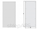 Cabinet CQE, Rear panel 1600x600 mm. Ral 7035