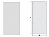 szafa CQE, Panel tylny 1600x600 mm. Ral 7035 - R5CRE1660