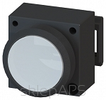 3SB3, 22 MM, flat lighten button, w/o autoreversion, plastic, w/o socket, w/o lightbulb, lockout release by re-push, with bracket for 3 elements with a grip, clear, round - 3SB3001-0DA71