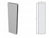 Side panels 2000x800 mm. 2 pcs Ral 7035