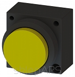 3SB3, 22 MM, Sticking out button, plastic, w/o joins, with a grip, yellow, round - 3SB3000-0BA31