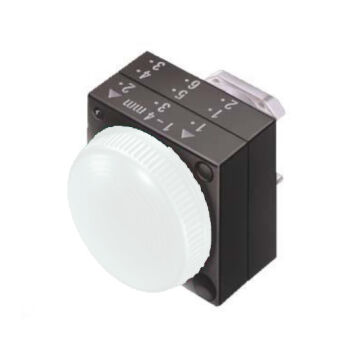 3SB3, 22 MM, signal lamp with smooth lens, plastic, w/o socket, w/o lightbulb, with a grip, white, round - 3SB3001-6AA60