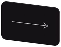 SIRIUS ACT, ETYKIETA WKŁADANA LUB SAMOPRZYLEPNA, 17.5 X 27MM, CZARNA, SYMBOL: STRZAŁKA W PRAWO - 3SU1900-0AD16-0QR0