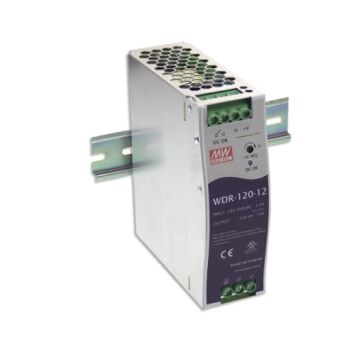 Pulse power Supply Unit; 120W; 24VDC; 5A; 180÷550VAC; 254÷780VDC; 650g - WDR-120-24