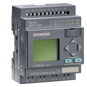 Logo! 24C, logic module with display, power supply 24V DC - 6ED1052-1CC01-0BA6