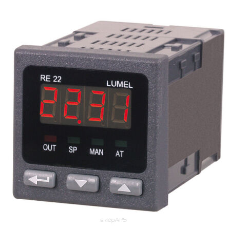 Universal regulator RE22, universal current/voltage output, relay output, power supply 230V AC - RE22211000