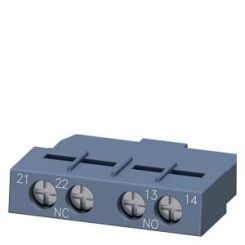 TRANSVERSE AUX. SWITCH, 1NO+1NC, SCREW CONNECTION, FOR CIRCUIT-BREAKERS, SZ S00/S0 - 3RV2901-1E