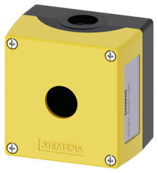 SIRIUS ACT, OBUDOWA DO URZĄDZEŃ STEROWNICZYCH, 22MM, TWORZYWO, ŻÓŁTA, 1 PUNKT STEROWNICZY - 3SU1801-0AA00-0AA2