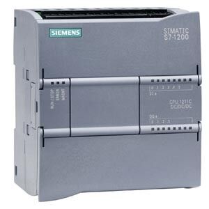 SIMATIC S7-1200, CPU 1211C DC/DC/DC, 6 Binary inputs (24V DC) / 4 Binary outputs (24V DC) / 2 AO - 6ES7211-1AE40-0XB0