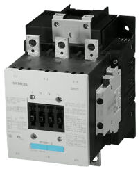 Contactor, 90KW/400V/AC-3 AC/DC nomial steering voltage UC 220-240V additional block 2NO+2NC 3-P, size S6 connection rail mounted-3RT1056-6AP36