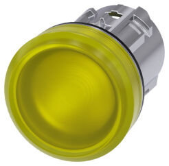 SIRIUS ACT, LAMPKA SYGNALIZACYJNA, 22MM, OKRĄGŁA, METAL, BŁYSZCZĄCY, ŻÓŁTA, GŁADKA - 3SU1051-6AA30-0AA0