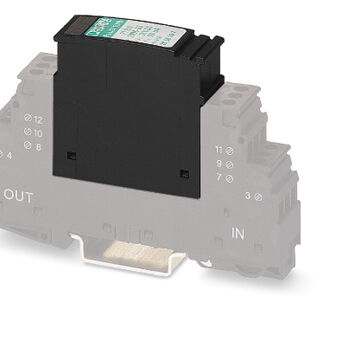 A plug with protection against over-voltage- PT 2X1-24DC-ST - 2856087