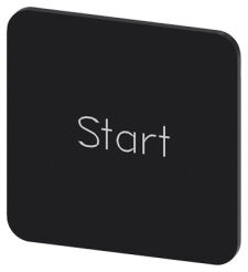 SIRIUS ACT, ETYKIETA SAMOPRZYLEPNA DO OBUDOWY, 22 X 22MM, CZARNA, START - 3SU1900-0AF16-0DT0