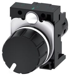 SIRIUS ACT, POTENCJOMETR, 22MM, CZARNY, 47K OHM, Z UCHWYTEM, PRZYŁ. ŚRUBOWE - 3SU1200-2PT10-1AA0