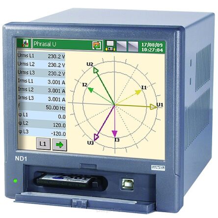 Analizator parametrów sieci ND1, wejście I 5A(X/5), wejście U 400V/690V, wykonanie katalogowe, wersja pl - ND1-2300P0