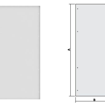 Cabinet CQE, Rear panel 1600x600 mm. Ral 7035