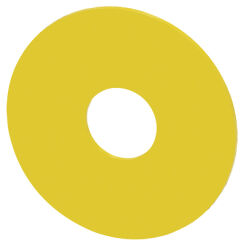 SIRIUS ACT, ETYKIETA PODKŁADKOWA ZATRZ. AWARYJNE, ŻÓŁTA, ŚREDN. 75MM - 3SU1900-0BB31-0AA0