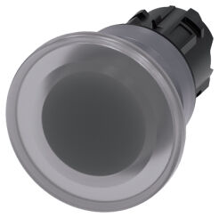 SIRIUS ACT, PRZYCISK GRZYBKOWY PODŚWIETLANY, 22MM, PRZEZROCZYSTY, 40MM - 3SU1031-1BD70-0AA0
