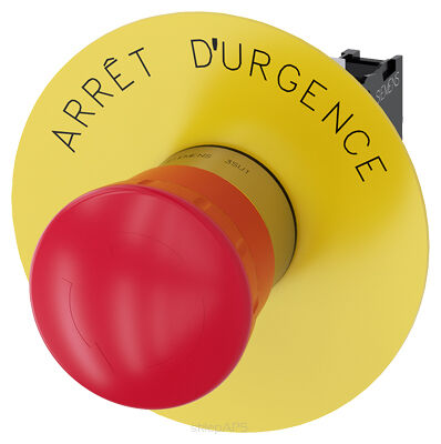 SIRIUS ACT, PRZYCISK GRZYBKOWY ZATRZ. AWARYJNE, 22MM, ARRET D'URGENCE - 3SU1150-1HB20-1CJ0