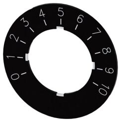 SIRIUS ACT, ETYKIETA DO POTENCJOMETRU, CZARNA, 0-10 - 3SU1900-0BG16-0SA0