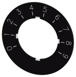 SIRIUS ACT, ETYKIETA DO POTENCJOMETRU, CZARNA, 0-9 - 3SU1900-0BG16-0RT0