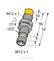 Czujnik indukcyjny NI8-M12-AP6X-H1141, M12, strefa działania 8 mm, PNP NO - numer katalogowy 4611310