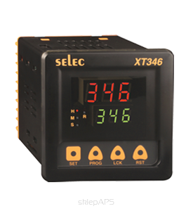 A clock with mechanical setting delayed switch on / delayed switch off, 1 setpoint valuminium framee 96x96 mm - XT364-CU