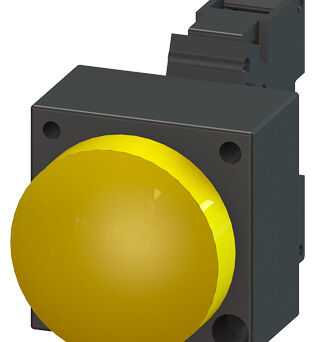 Light Signal with smooth lens, complete, with joins, round, plastic - 3SB3252-6AA30