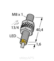 Czujnik indukcyjny BI2-EG08-AP6X, M8, strefa działania 2 mm, PNP, NO - 
nr katalogowy 4602040