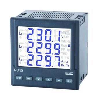 Analyser of network parameters, input I 5A(X/5), input U 3x230/400 V, without interface RS485, standard performance, polish version, without quality control certificate - ND10-22100P0