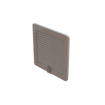 Ventilation grid with filter 204x204mm