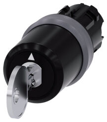 SIRIUS ACT, PRZEŁĄCZNIK Z KLUCZEM CES, 22MM, 3 POZ. I-O-II, WYJM. KLUCZA W POZ. II - 3SU1030-5BL31-0AA0