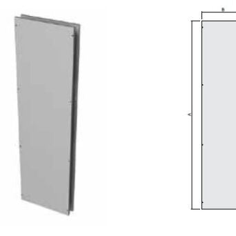 Panele boczne 2000x800 mm. 2 szt Ral 7035 - R5LE2082