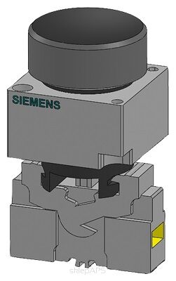 Liminous push button, red 24 AC/DC 1NO - 3SB3245-0AA21