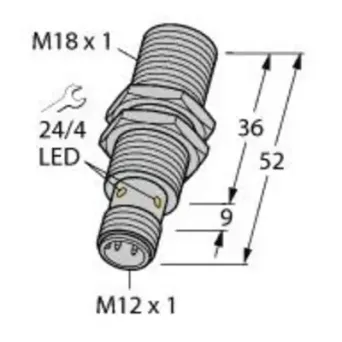 Czujnik indukcyjny BI8-M18-VP6X-H1141