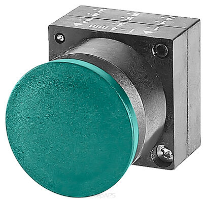 3SB3, 22 MM, PRZYCISK WCIŚNIJ/POCIĄGNIJ 30 MM, SAMOPOWROTNY, TWORZYWO, Z UCHWYTEM, CZARNY, OKRĄGŁY - 3SB3000-1DA11