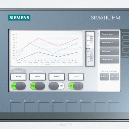 Simatic touchable operator screen KTP900 BASIC COLOR PN, panoramic screen 9