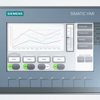 Simatic touchable operator screen KTP900 BASIC COLOR PN, panoramic screen 9" - 6AV2123-2JB03-0AX0