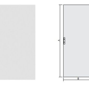 szafa CQE, Drzwiczki pełne 1600x600 mm. Ral 7035 - R5CPE1660