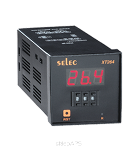 A clock with mechanical setting delayed switch on / delayed switch off, 1 setpoint valuminium framee 72x72mm - XT264-CU
