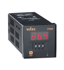 A clock with mechanical setting delayed switch on / delayed switch off, 1 setpoint valuminium framee 72x72mm - XT264-CU