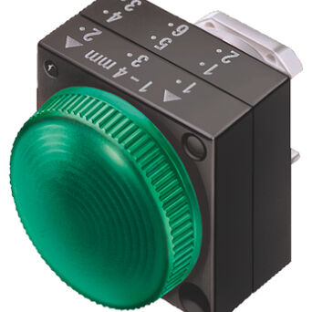 3SB3, 22 MM, signal lamp with lens with coaxial rings, with lightening capability, plastic, w/o socket, w/o lightbulb, with a grip, red, round - 3SB3001-6BA20