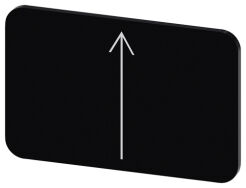 SIRIUS ACT, ETYKIETA WKŁADANA LUB SAMOPRZYLEPNA, 17.5 X 27MM, CZARNA, SYMBOL: STRZAŁKA W GÓRĘ - 3SU1900-0AD16-0QS0