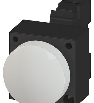 Light Signal with smooth lens, complete, with joins, round, plastic- 3SB3252-6AA60