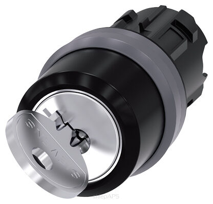 SIRIUS ACT, PRZEŁĄCZNIK Z KLUCZEM RONIS,
22MM, OKRĄGŁY,
TWORZYWO Z MET. PIERŚCIENIEM,
NR ZAMKA SB30, Z 2 KLUCZAMI,
2 POZ. O-I, BEZ SAMOPOWROTU,
KĄT ZAŁ. 90 ST., GODZ. 10:30/13:30,
WYJM. KLUCZA W POZ. O+I,
MOŻLIWE ZAMKI SPECJALNE: SB31, 421, 455 -
3SU1030-4BF11-0AA0